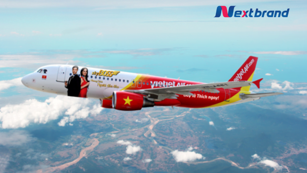 Quảng cáo trên thân máy bay Vietjet Air