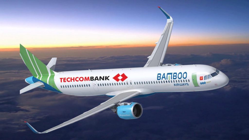 Techcombank triển khai chiến dịch quảng cáo trên thân máy bay Bamboo Airways