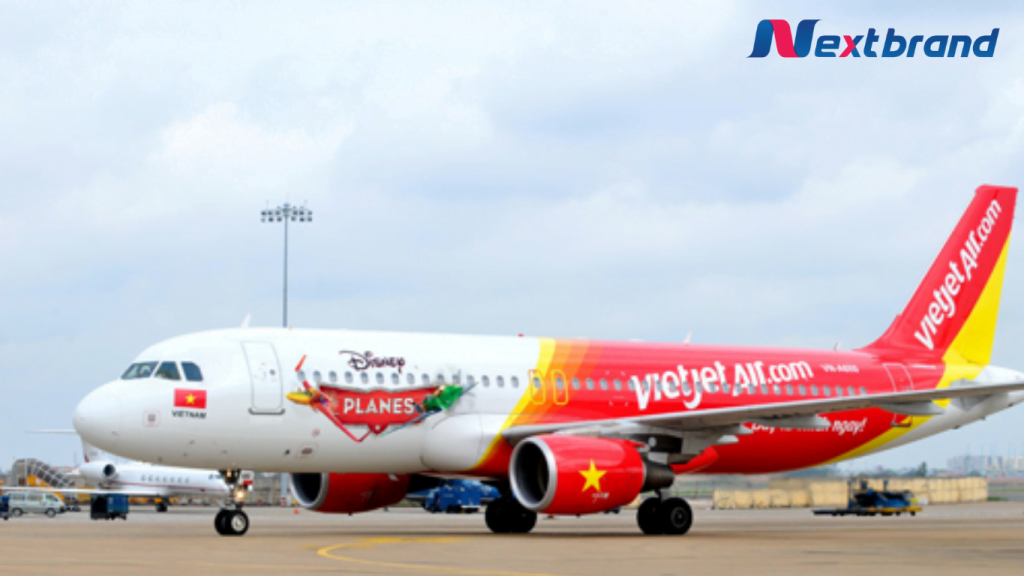 Quảng cáo trên máy bay Vietjet Air