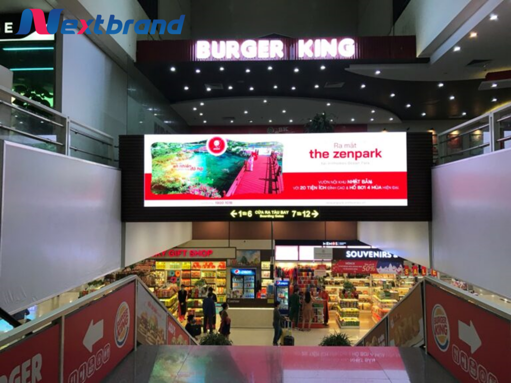 Quảng cáo màn hình LED tại sân bay Nội Bài