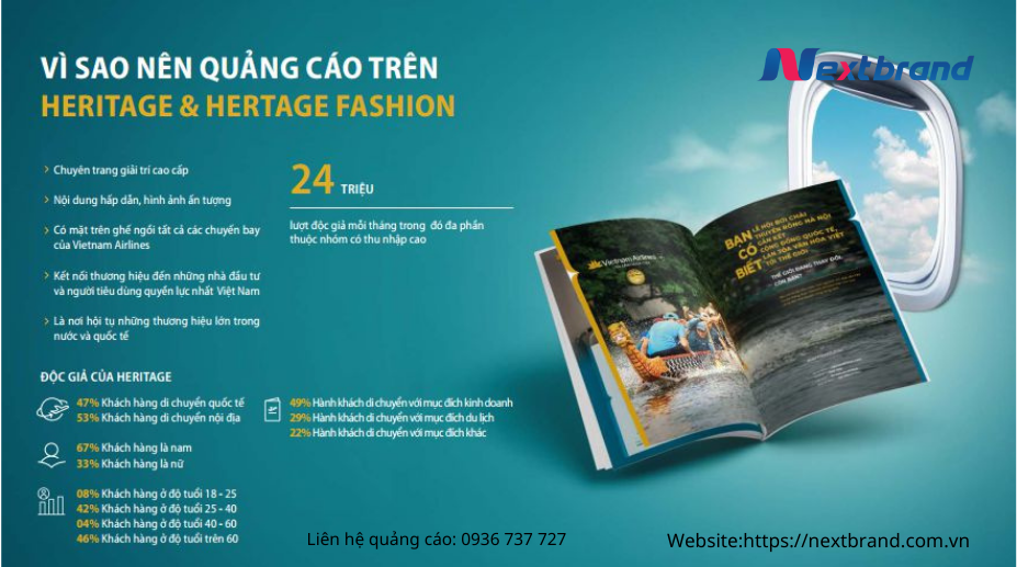 Vì sao nên lựa chọn quảng cáo trên tạp chí HERITAGE