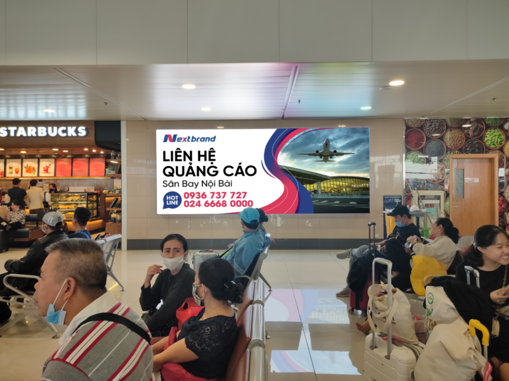 Vị trí Quảng cáo tại sân bay Nội Bài