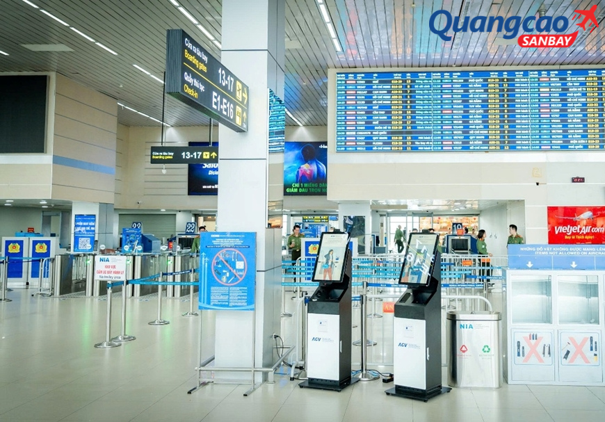 Quy trình sử dụng kiosk sinh trắc học tại Sân bay Nội Bài