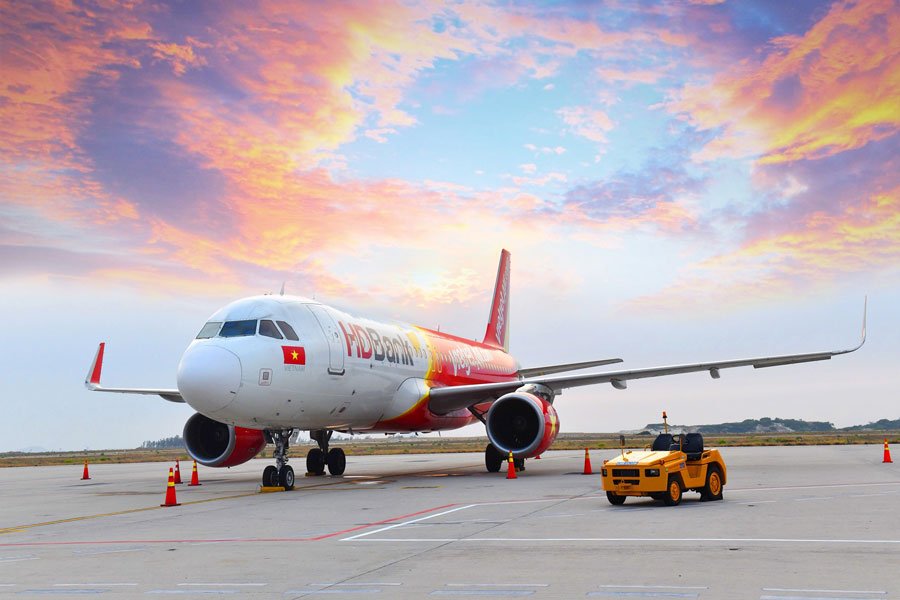 Quảng cáo trên máy bay Vietjet Air