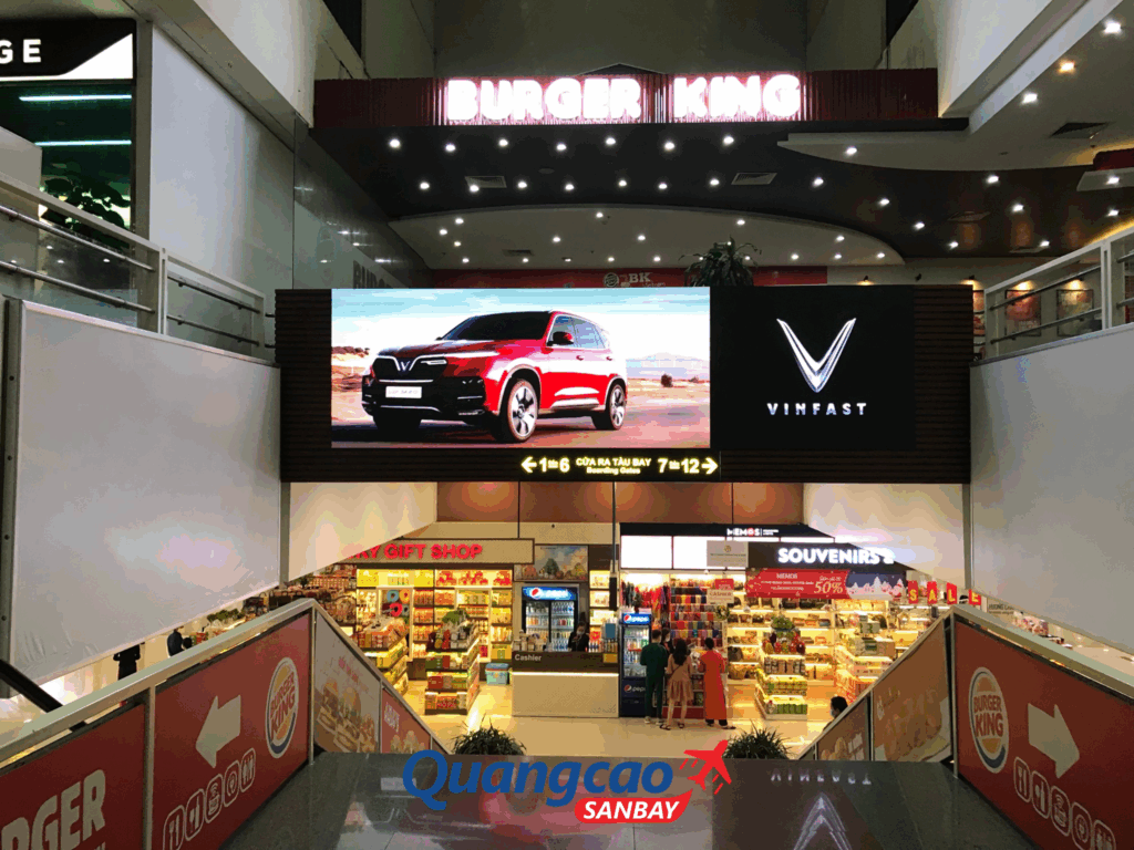 Khám phá quảng cáo màn hình LED sân bay