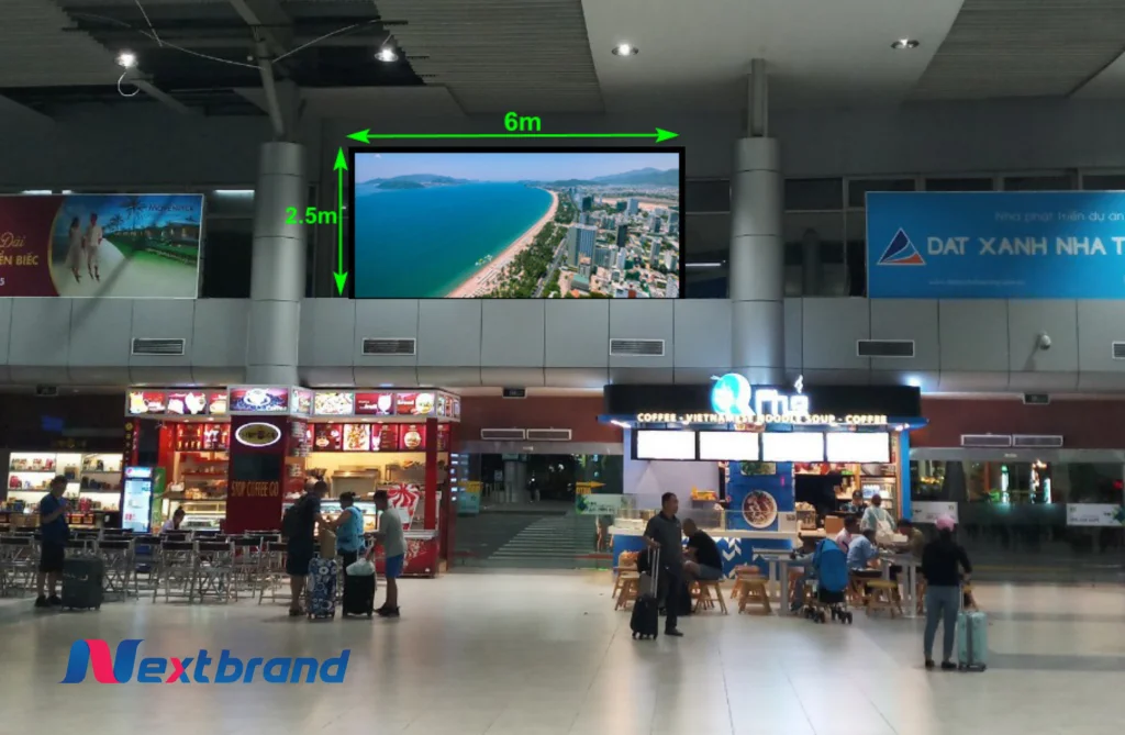 Airport LED advertising