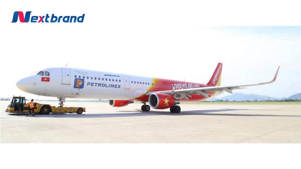 Quảng cáo trên thân máy bay Vietjet Air