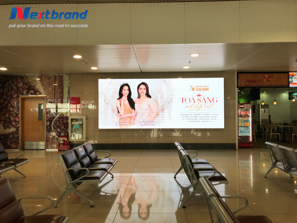 Quảng cáo màn hình LED tại Sân bay Nội Bài
