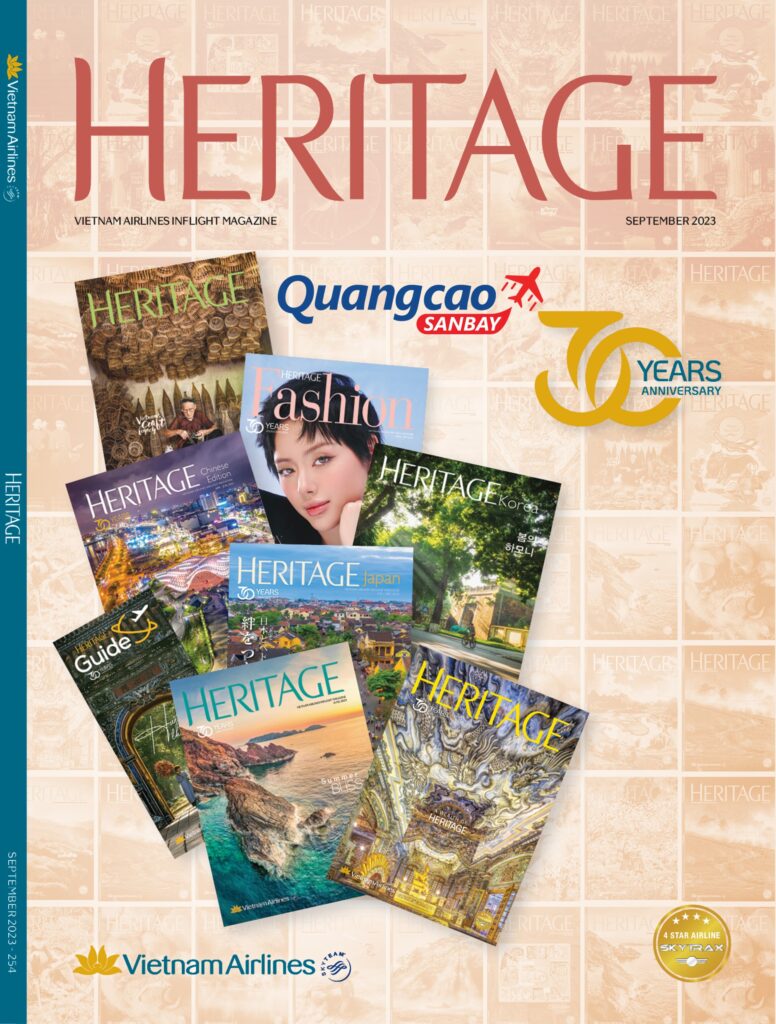 Hình ảnh trang bìa của tạp chí Heritage