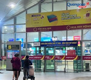 Biển hộp đèn hoạt động ổn định trong môi trường sân bay