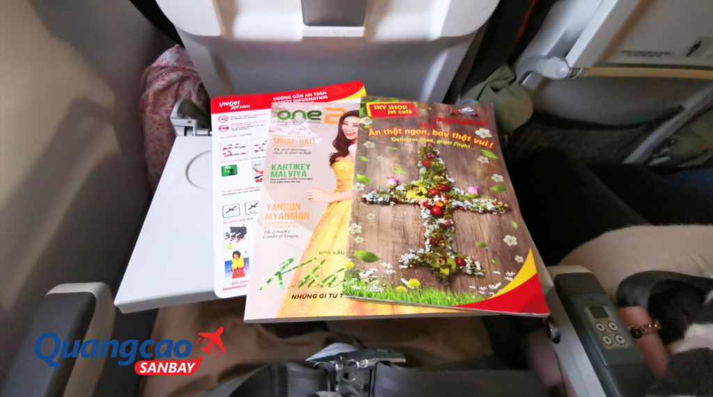 Lưu ý khi quảng cáo tạp chí máy bay Vietjet Air