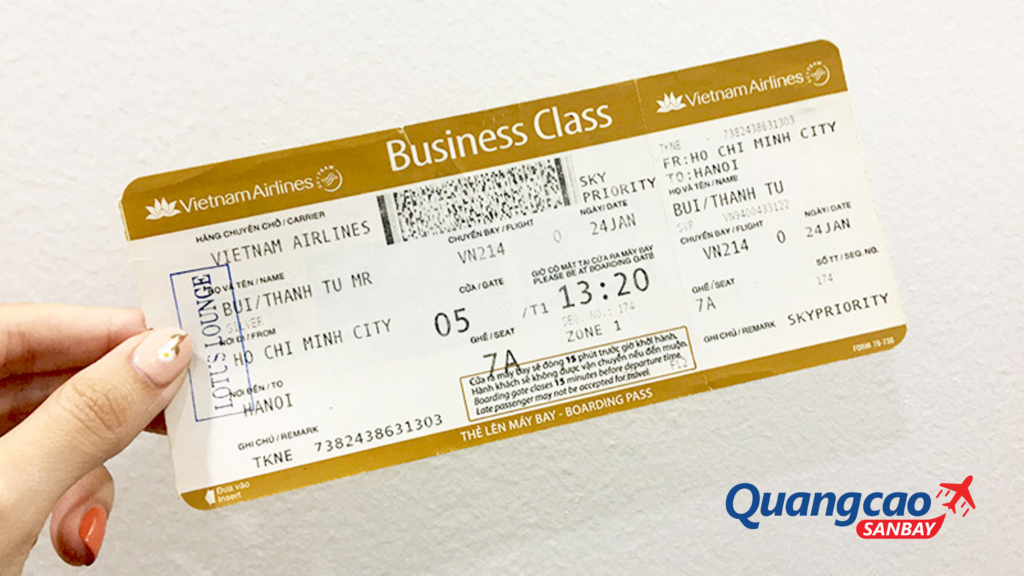 Các nhóm trên vé máy bay Vietnam Airlines