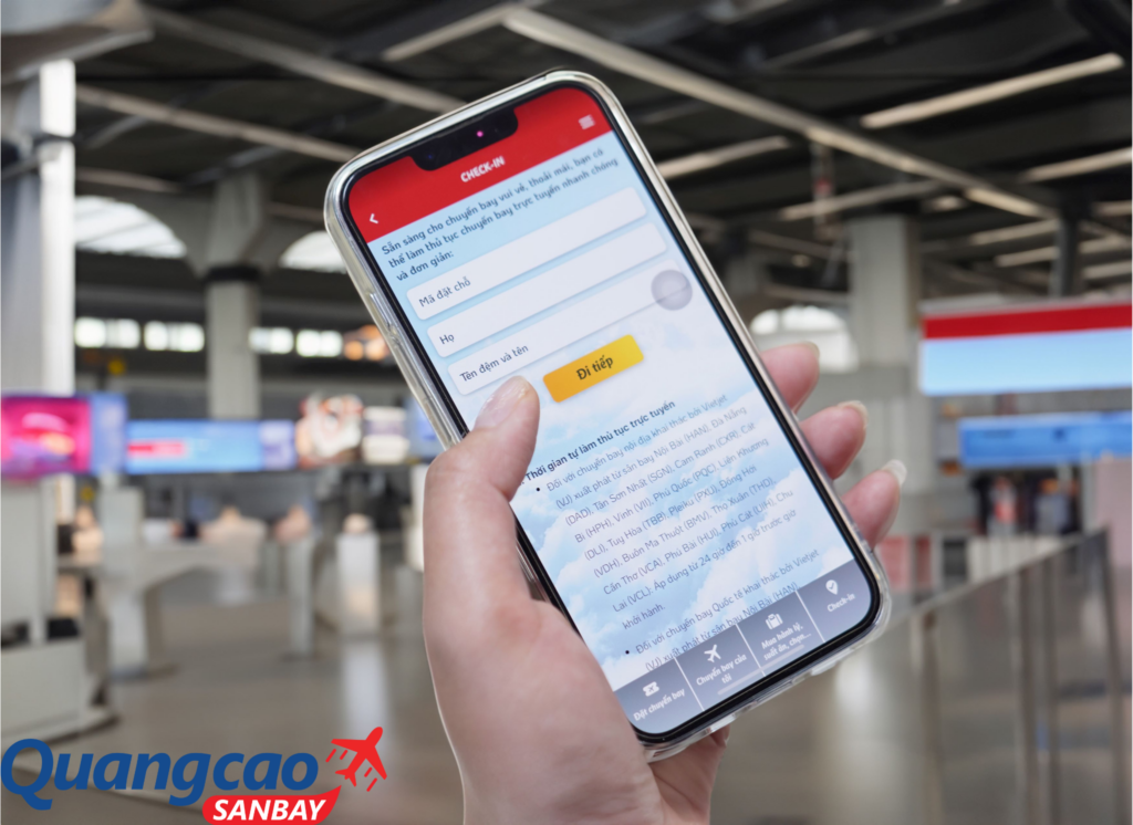 Đặt chỗ ngồi thông qua check-in online