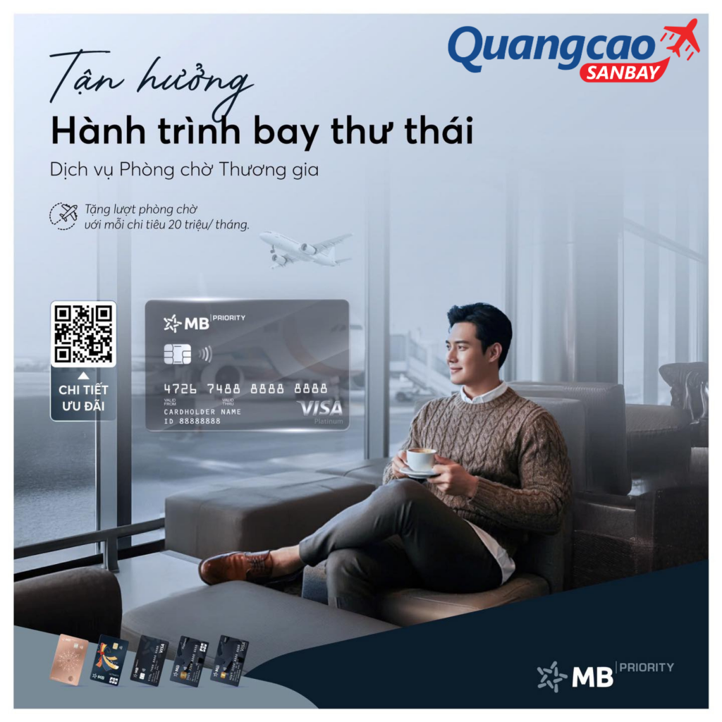 Dịch vụ phòng chờ sân bay của MBBank
