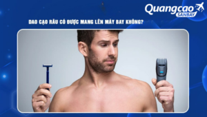 Dao cạo râu được mang lên máy bay