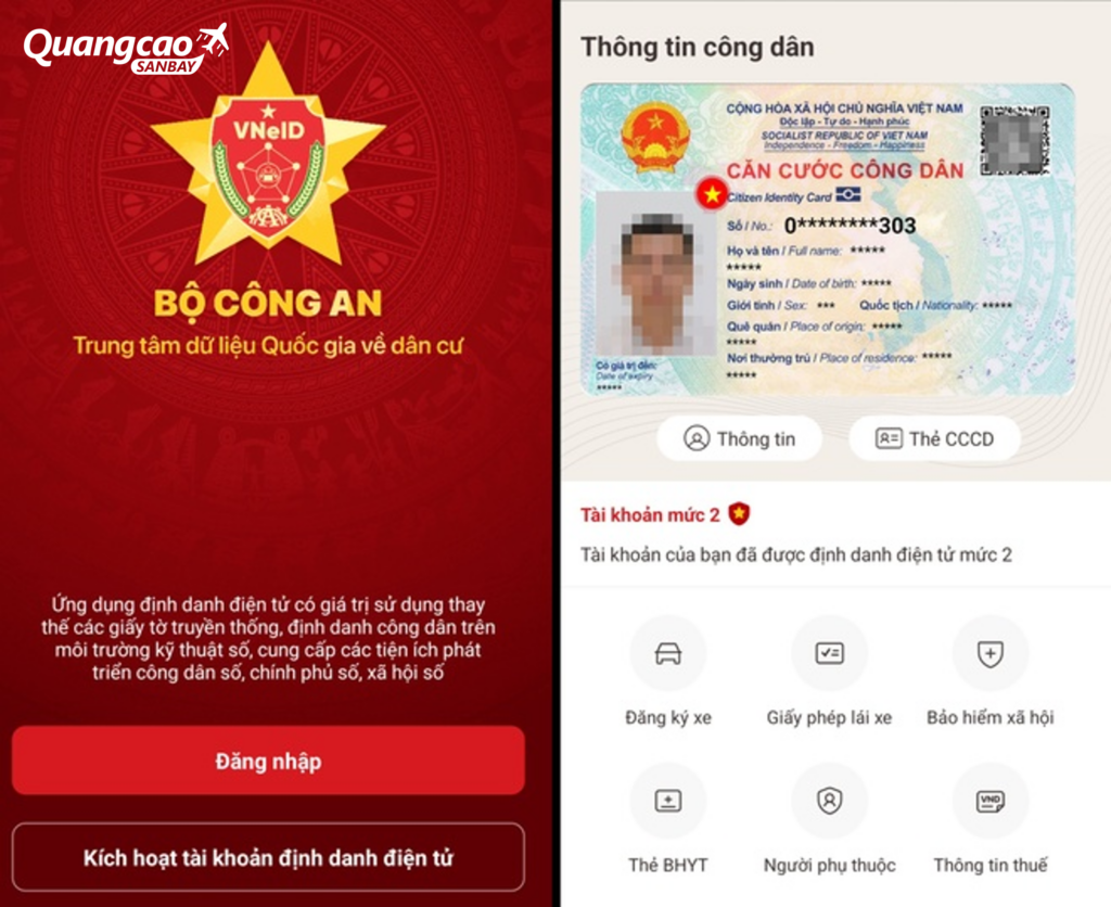 Định danh điện tử mức 2 giúp xác thực danh tính cá nhân trên ứng dụng VNeID của Bộ Công An