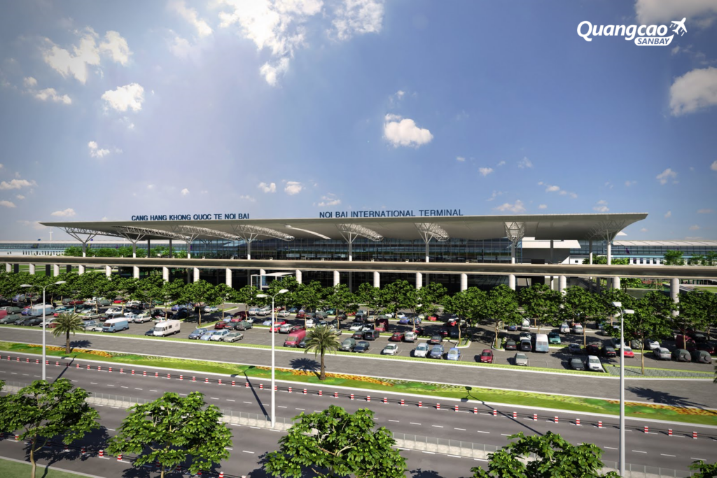 Noi Bai International Airport is spacious and modern
