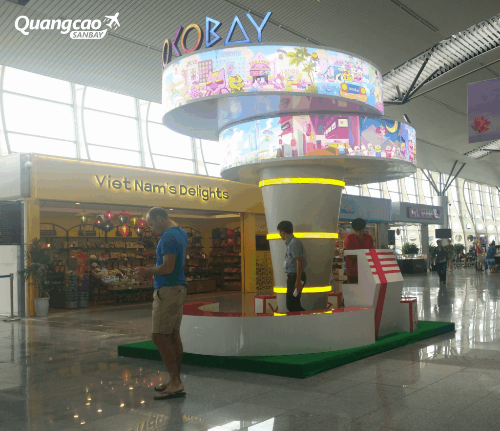 Information booth advertising