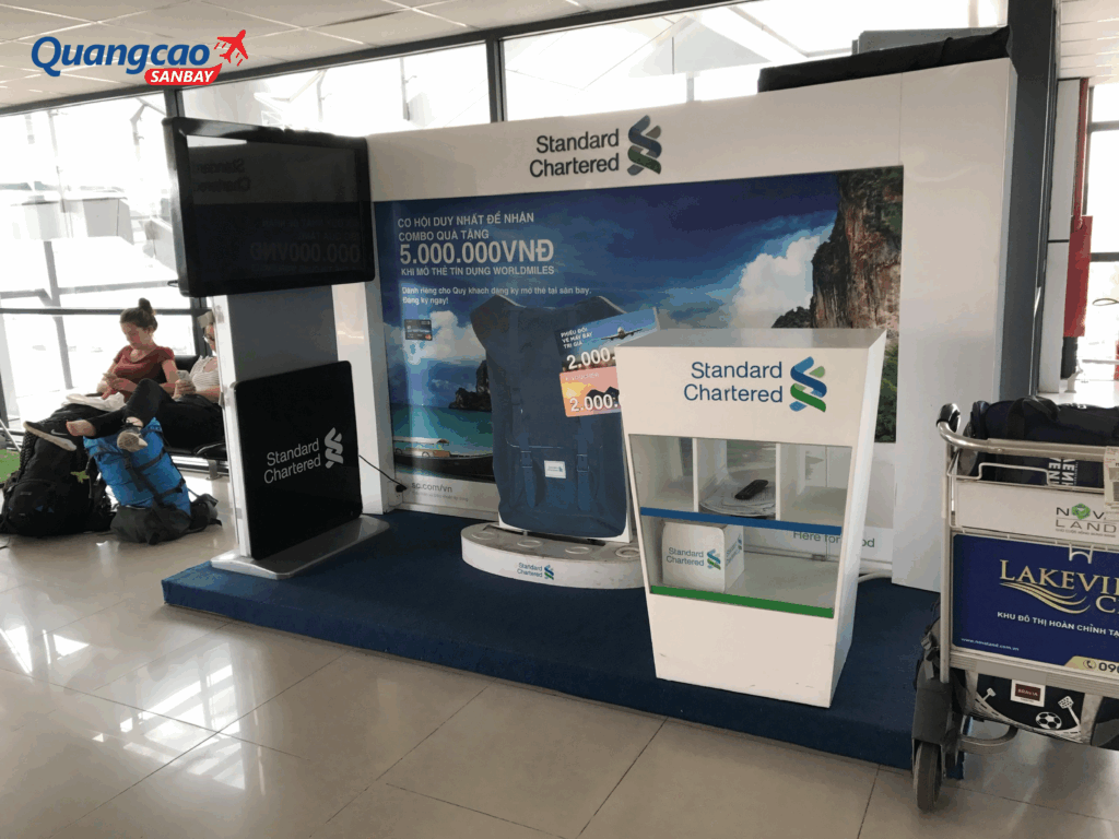 Information booth advertising