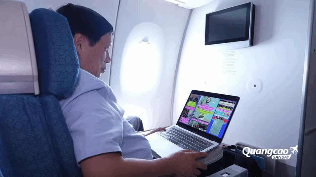 Hành khách có thể dễ dàng kết nối wifi trên máy bay bằng thiết bị cá nhân của mình