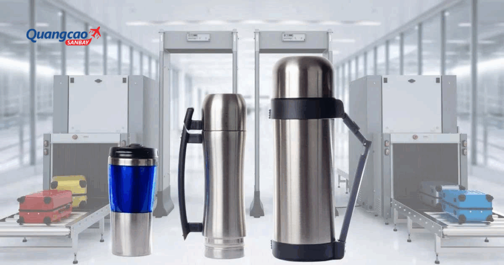Bình giữ nhiệt bị cấm khi vượt dung tích hoặc chứa chất nguy hiểm