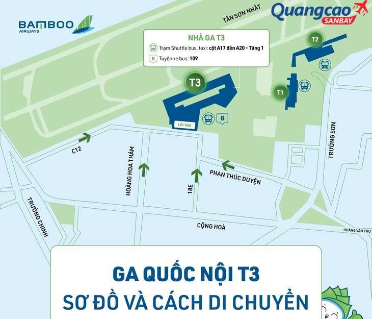 Bamboo Airways xây dựng chính sách đặc biệt hỗ trợ cho hành khách trong tuần đầu chuyển sang nhà ga T3