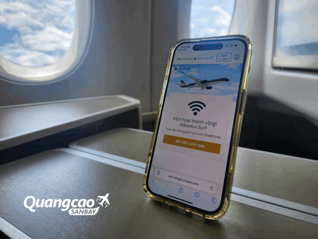 Vietnam Airlines cung cấp 3 gói dịch vụ Wi-fi dành cho đường bay quốc tế