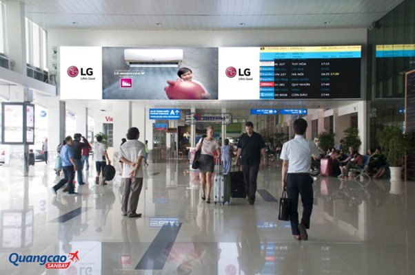 LED screen advertising at Tuy Hoa Airport