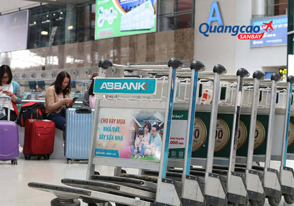 Luggage cart advertising