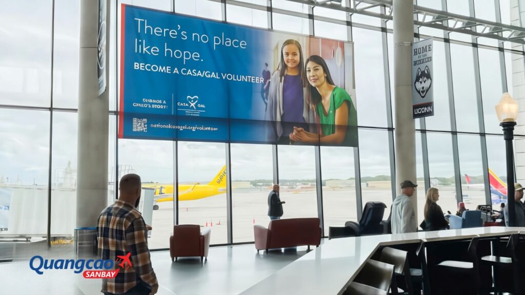 Successful launched airport advertising campaign