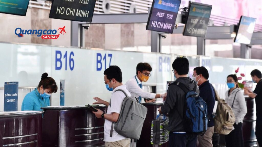 Check-in area and airline counters
