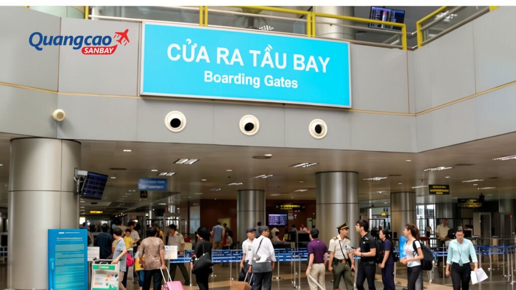 Security check and boarding gates