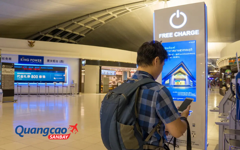 Charging station & wi-fi zone ads