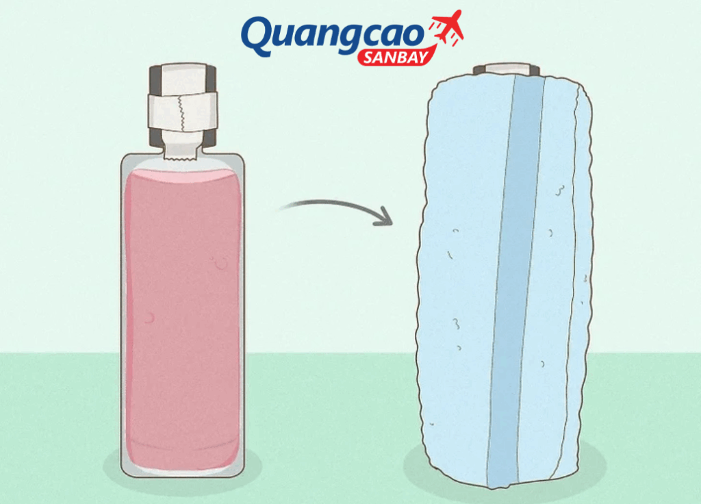 Quấn nước hoa bằng khăn mềm để tránh bị nứt vỡ khi ký gửi