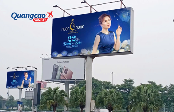 Pano advertising at outdoor area