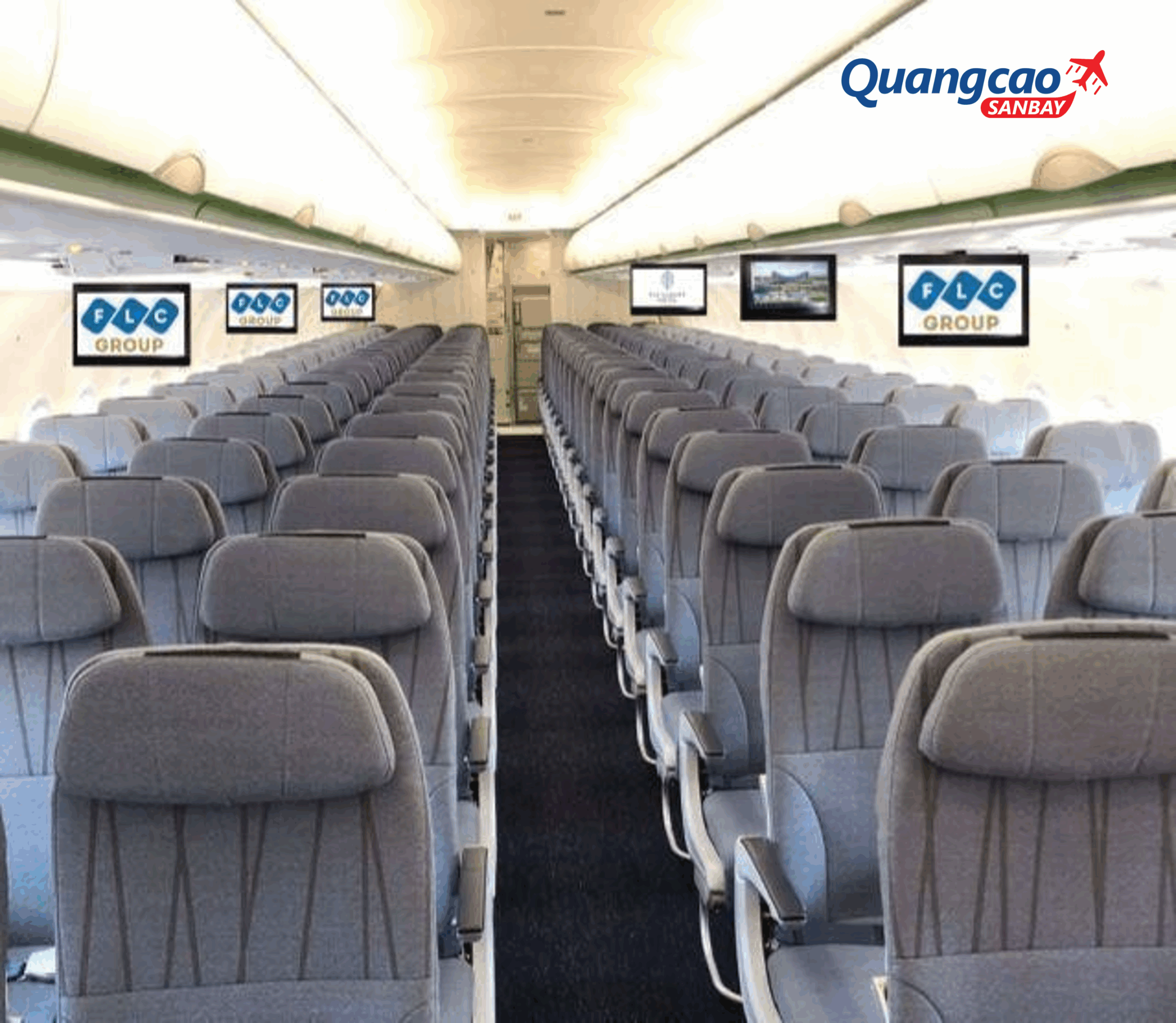 TVC advertising on in-flight screens on Bamboo Airways of Vietnam