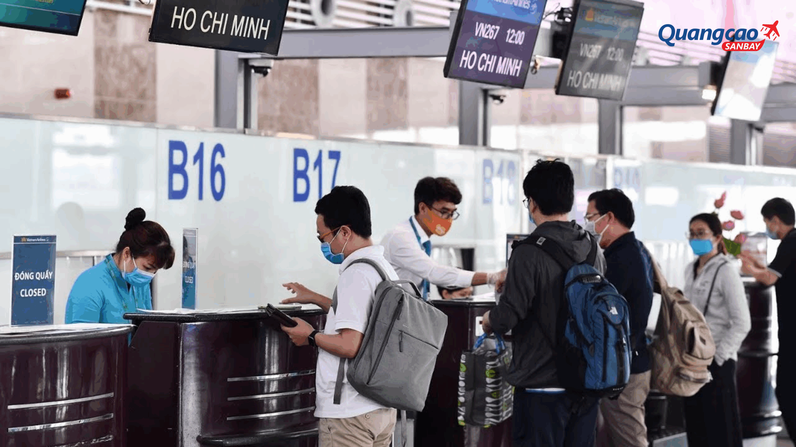 Hành khách check-in trực tiếp tại sân bay