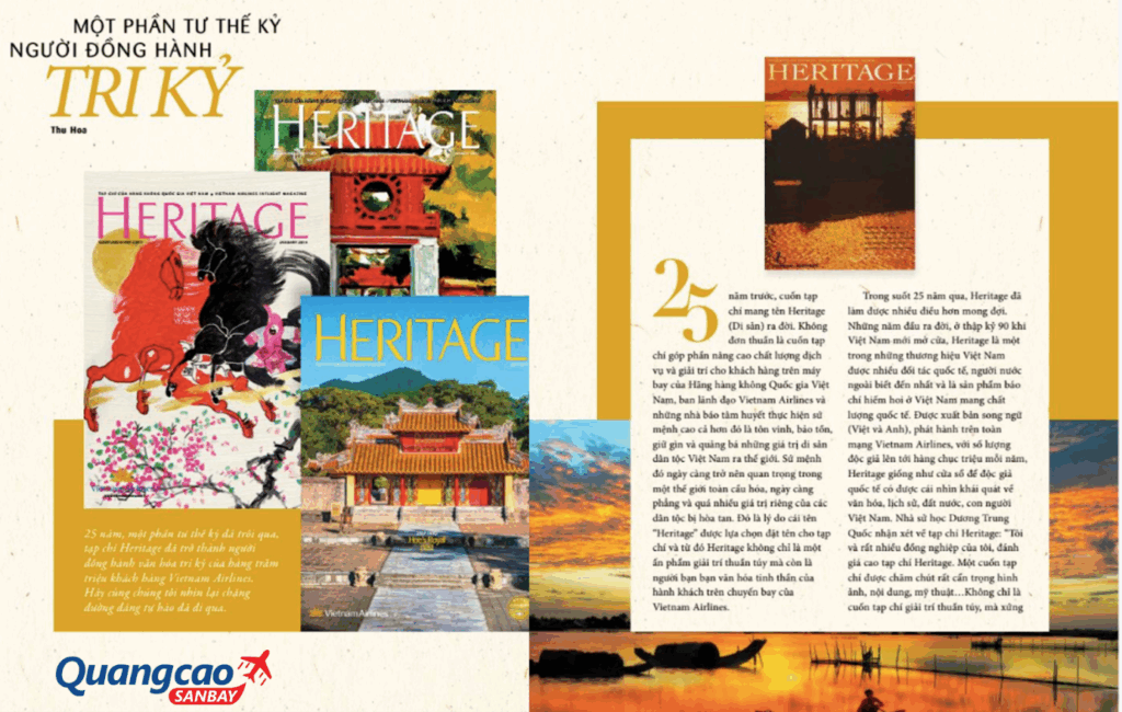 Benefits of advertising in Heritage magazine