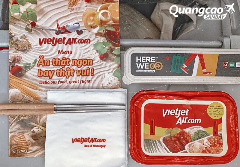 Process of implementing in-flight advertising on VietJet air of Vietnam