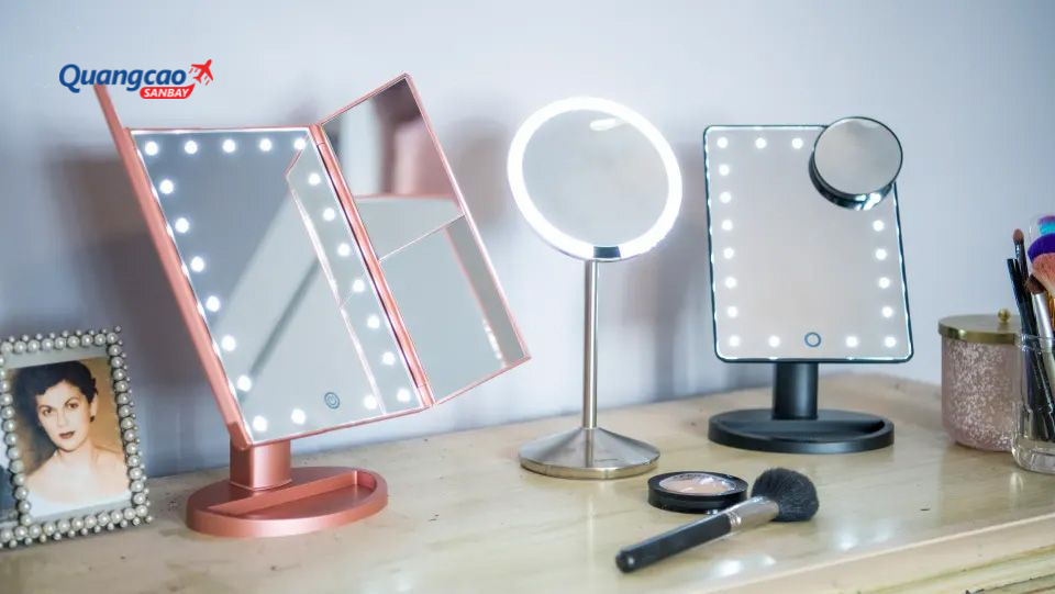 Gương để bàn, gương lớn hoặc gắn điện nên đóng gói và ký gửi