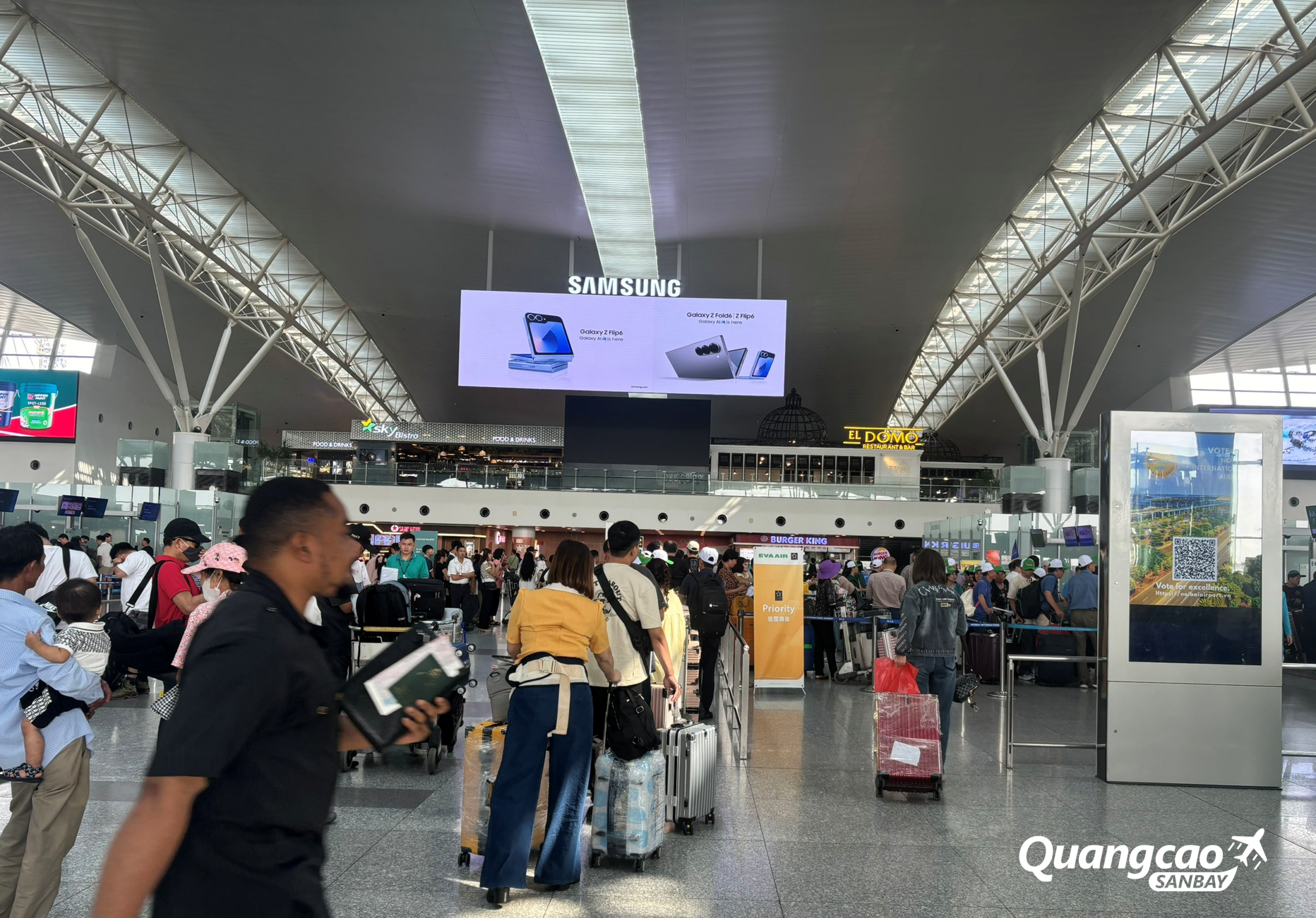 Airport billboard advertising