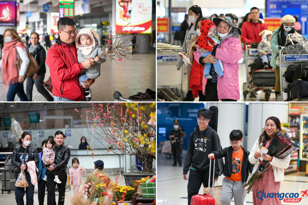 Niềm vui của các em nhỏ khi sắp được trở về nhà ăn Tết cùng gia đình, người thân.