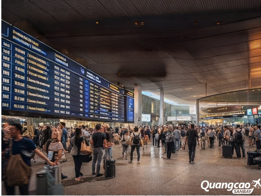 Sân bay hoạt động xuyên đêm: Lượng khách vẫn sôi động sau 22h
