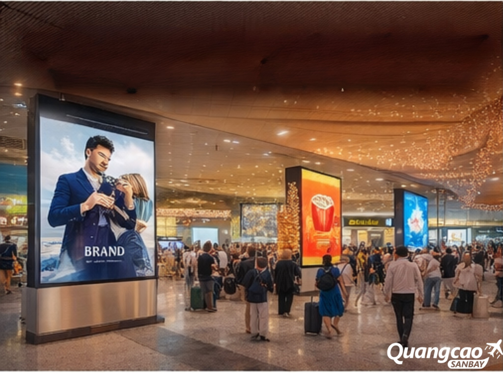 Quảng cáo sân bay “sáng đèn” 24/7: Thương hiệu hiện diện mọi thời điểm