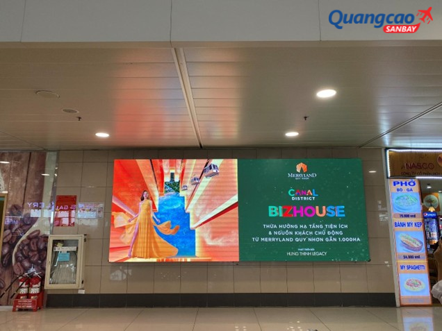 Quảng cáo sân bay cho khu đô thị trên màn hình LED