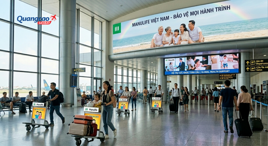 Quảng cáo tại khu vực check-in