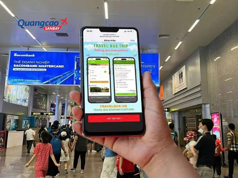 Quảng cáo sân bay cho chung cư hạng sang trên hệ thống Wifi sân bay