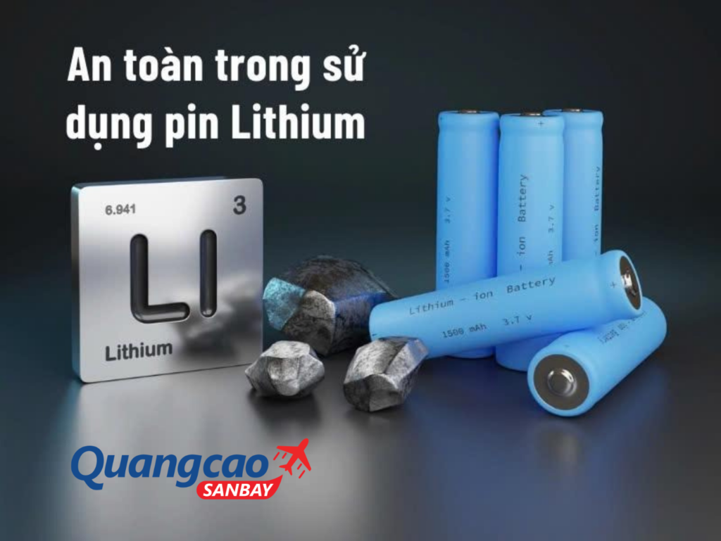 Pin lithium dưới giới hạn được phép mang theo