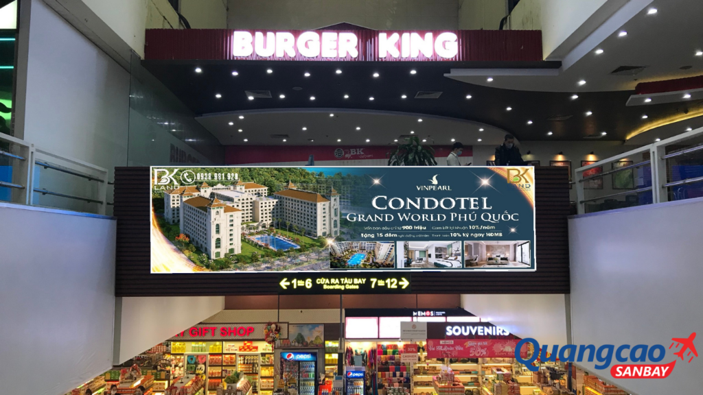 Quảng cáo sân bay cho condotel mang lại nhiều tiềm năng đáng giá