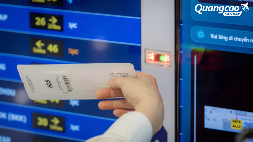 Tiện ích mới tại nhà ga T2 Nội Bài: Quét thẻ lên máy bay để tra cứu chuyến bay và chỉ đường